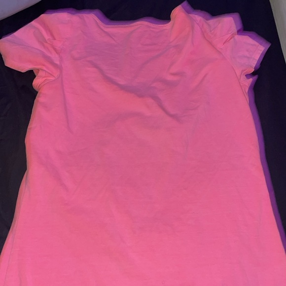 LILLY PULITZER Pima Cotton Pink Short Sleeve Scoop-Neck Top Size L - Picture 6 of 7